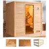 Sauna WEKA Bergen 1, beige (natur), ohne Ofen, (ohne Ofen), Saunen, ohne Ofen