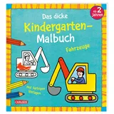 Carlsen Verlag Ausmalbilder für Kita-Kinder: Das dicke Kindergarten-Malbuch: Fahrzeuge
