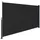Tectake Aluminium Seitenmarkise 300 x 180 cm Schwarz