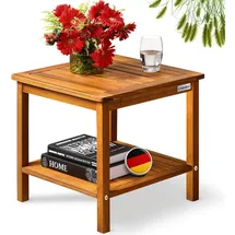 CASARIA Washington Beistelltisch 45 x 45 x 45 cm braun
