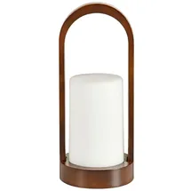 Duni LED Leuchte Easy Bambus 24 x 10 cm Braun