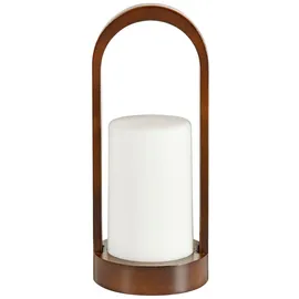 Duni LED Leuchte Easy Bambus 24 x 10 cm Braun