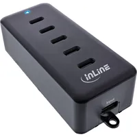 InLine 5-Port USB-C PowerHub, Ladegerät-Erweiterung, max. 100W