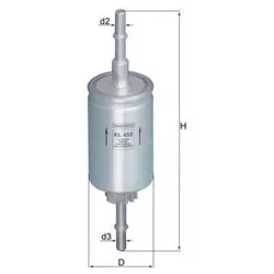 Kraftstofffilter MAHLE KL 458 für Ford Fiesta V Fusion