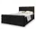 masseno Boxbett mit Bettkasten ¦ schwarz ¦ Maße cm B: 160 H: 98