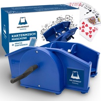 HELDENGUT geliebte Kartenmischmaschine Uno, Poker, Skip Bo & viele weitere Karten - Mischmaschine für die perfekte Mischpause - Kartenmischer manuell für Kinder, Erwachsene & Großeltern