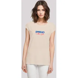 F4NT4STIC T-Shirt Spread The Love Valentinstag in Whitesand | Gr.: 3XL