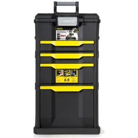 Stanley Werkzeugwagen Aluminium Kunststoff 48,8x86,6x34,8cm schwarz/gelb unbestückt