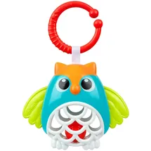 Chicco Eule Rassel, mit Ball und weiche Kunststoffteile für zahnende Baby, leicht auf Kinderwagen zu befestigen, manuelle und visuelle Fähigkeiten Entwicklung, Baby-Spielzeug 6-24 Monate