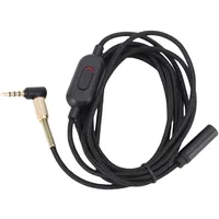 Plyisty Kopfhörer-Verlängerungskabel für 1000XM QC35 NC700, 3,5-mm-Audiokabel mit integrierter Mikrofonsteuerung und Lautstärkeregler, 2 m lang