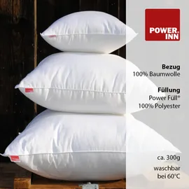 POWER INN Innenkissen 30 x 60 cm Weiß