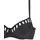 LASCANA Bügel-Bikini Damen Schwarz/Weiß/Goldfarben 44 Cup F