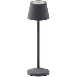 Schnurlose Tischlampe H20CM Anthrazitgrau Lumisky