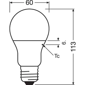 Osram - Ledvance/ Classic Led-glühbirne E27 8.5W 806lm 6500k 200o Ip20