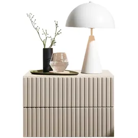 SchlafKONTOR Nachtschrank Taboni 42 x 28 x 30 cm Beige