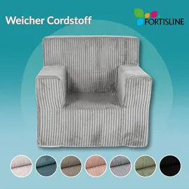 FORTISLINE Kindersessel Fortisline 51 x 47 x 34 cm Textil hellgrau