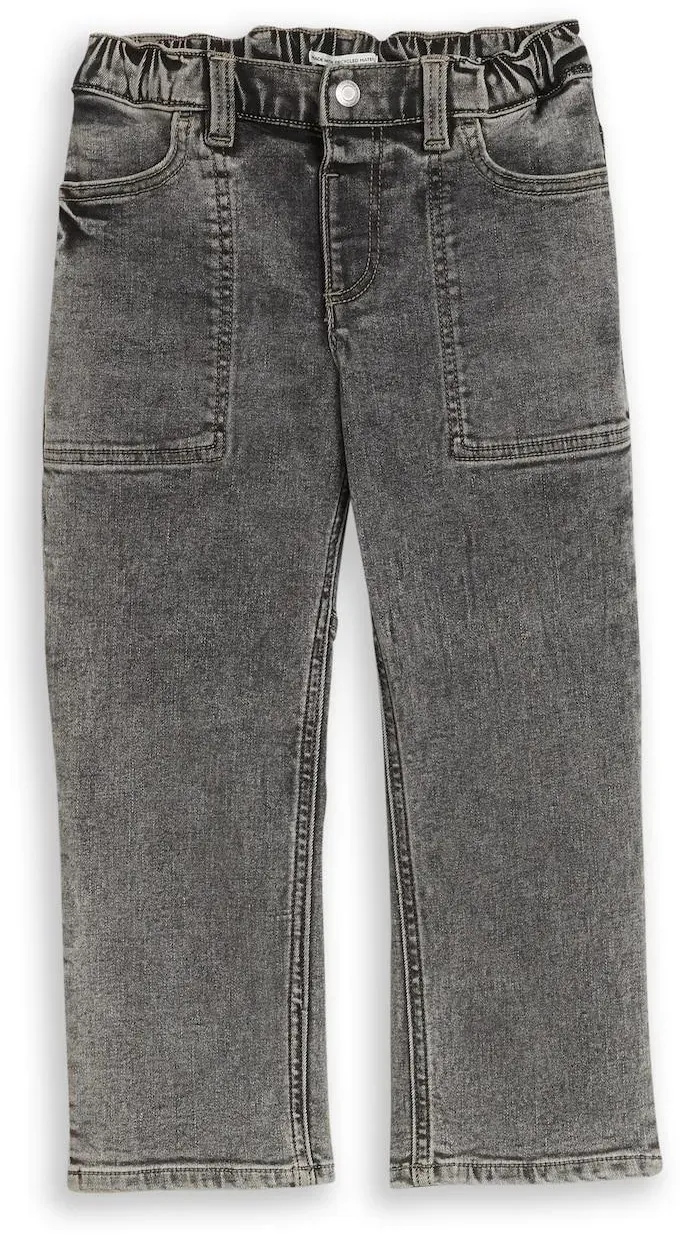 TOM TAILOR Jungen Baggy Jeans, grau, Uni, Gr. 128