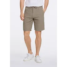 Lindbergh Shorts LINDBERGH "Leinenshorts Relaxed Fit", Herren, Gr. S, army, Obermaterial: 55% Baumwolle, 45% Leinen, relaxed fit, Hosen Shorts