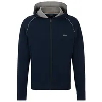 Boss Sweatjacke mit Kapuze, Modell Mix&Match Dunkelblau, XL