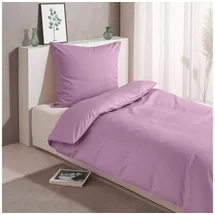 Traumschlaf Bettwäsche Pure in mauve | 2x 80x80 cm)