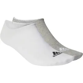 adidas Thin and Light No-Show Socken, 3 Paar Medium Grey Heather / White / Black 34-36