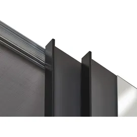 WIMEX Schwebetürenschrank Norderstedt 180 x 210 x 64 cm schwarz