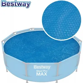BESTWAY Solarabdeckung Flowclear Rund blau 462 cm