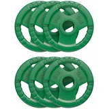 GORILLA SPORTS Hantelscheiben Einzeln 1,25-25kg/30kg Set, Olympia 50mm, Guss Gummi - Hantel Gewichte