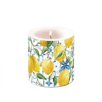 Ambiente Home Ambiente Stumpenkerze 7,5x9 cm gelb