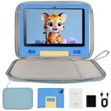 BUFO 10 Zoll Dual-Kamera 8+5MP Wi-FI 6/BT 5.3 Elternkontrolle Kinder Tablet (128 GB) blau