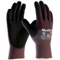 ATG 12 Paar `MaxiDry®`, 3/4 beschichtet (56-425) Kat. 2 Nitril-Handschuhe - Größe 9 (L)