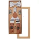 Prince Bowtie Hosenträger silberfarben