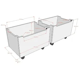 Vipack Hausbett Forrest 90 x 200 cm Buche massiv lackiert weiß