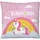 GRUSS & CO Plüschkissen Einhorn 25 x 25 cm Mehrfarbig