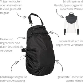 Hoppediz Fleece-Cover 3 in 1 anthrazit