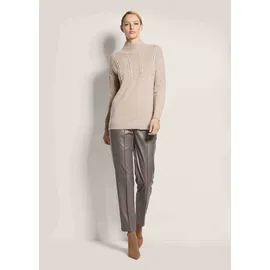 Madeleine Longpullover mit Stehkragen Braun 40/42