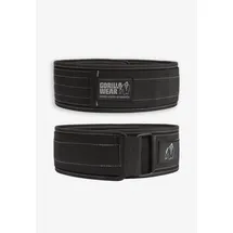 Gorilla Wear 4 Zoll Nylon Gewichthebergürtel - Schwarz/Grau - M/L