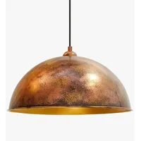 Bamyum Pendelleuchte Lipeo, Kupferfarbe Hängelampe 40 cm Metal Lampe