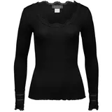 Rosemunde Langarmshirt (1-tlg) Spitze schwarz M (38)