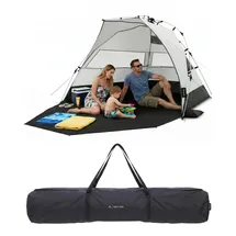 Qeedo Strandmuschel Quick Bay Pro mit UV80-Schutz und Quick-up-System