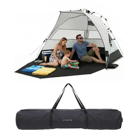 Qeedo Strandmuschel Quick Bay Pro mit UV80-Schutz und Quick-up-System