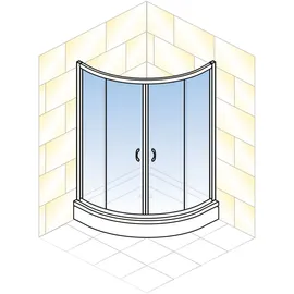 Schulte Sunny Runddusche 90 x 90 cm chromoptik EP3956184150