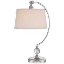Tischlampe Jenkins mit 1 Licht, poliertes Nickel