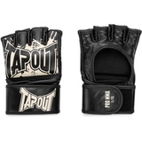 Tapout MMA Pro Fight Handschuhe aus Leder (1 Paar) PRO MMA, Black/Ecru, M,