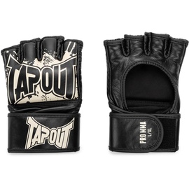 TapouT MMA Pro Fight Handschuhe aus Leder (1 Paar) PRO MMA, Black/Ecru, M