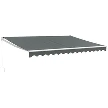 vidaXL Markise Einziehbar Anthrazit 4x3 m Stoff und Aluminium
