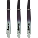 Unicorn Information System Unicorn Two-Tone Shafts Gripper3 Zweifarbiger, geformte Schäfte – Schwarz/Weiß, mittelgroßes kleines Gewinde, Medium 44.2 mm