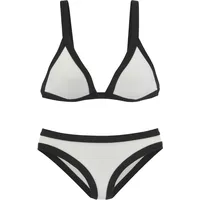 VENICE BEACH Triangel-Bikini Damen weiß-schwarz Gr.38 Cup A/B