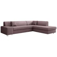 Luxusbetten24 Schlafsofa Designer Sofa Pina, mit Schlaf- und Klappfunktion rosa