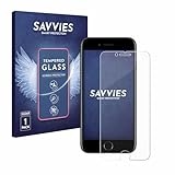 Savvies Panzer Schutz Glas für Apple iPhone 7/8 9H Hartglas, Anti-Fingerprint, Displayschutz